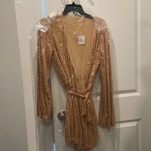 Free people gold romper